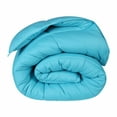 thumbnail image 2 of Superior Basketweave Plush Down Alternative Comforter, Full/Queen, Winter Blue, 2 of 13