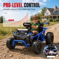 thumbnail image 3 of 36V Ride On Car for Big Kids, Battery Powered Ride on Toy with Bluetooth, Music, Rear Wheel Spring Suspension, Max 9.3 MPH, Kids Electric Vehicle for Boys Girls, 3 of 8