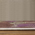 thumbnail image 3 of Abstract Turkish Area Rug, Ocean Inspired Graphic Paisley Pattern Swirled Hand Drawn Art Print, Soft Carpet for Living Room Decor with Distressed Look, 2.6' x 5', Violet Cream, by Ambesonne, 3 of 4
