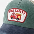 thumbnail image 6 of CAUYDY 4T 5T 6T Kid Boys Summer Hat Fire Truck Water Washable Baseball Cap With Patchwork Embroidery Color Blocking Cartoon Childrens Cap (Sizes 3-8 Years,L04-Khaki), 6 of 7