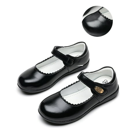

eczipvz Toddler Shoes Children Shoes Student Shoes Single Soes Children Performance Princess Doudou Small Leather Shoes Baby Girl Shoes Size 5 (Black 37)