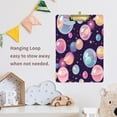 thumbnail image 6 of 12.5" x 9" Acrylic Clipboard with Silver Metal Clip Office and Classroom Essential Floating Bubbles Pattern, 6 of 7
