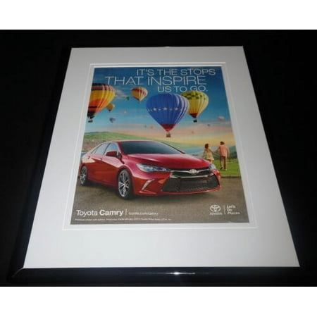 Image of 2016 Toyota Camry Framed 11x14 ORIGINAL Advertisement B