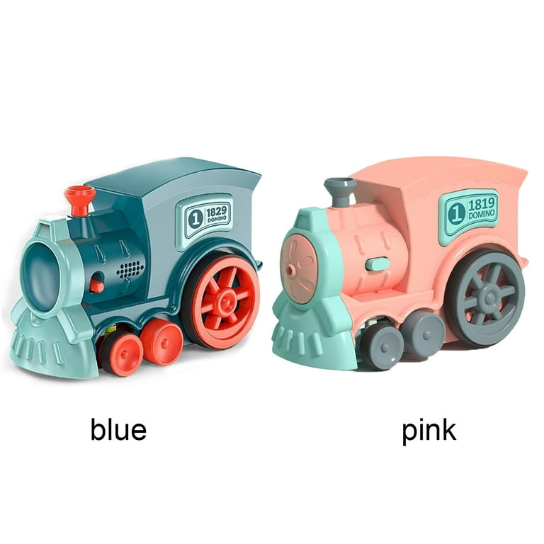 Train Toy Set Children's Toys Dominoes Pink Blue Rally Experience Quickly  For Boys And Girls Age 3-8 Plastic Automatic 