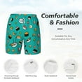 thumbnail image 4 of Kdxio Sushi Print Men'S Swim Trunks With Compression Liner 7 Inch Inseam Quick Dry Swim Shorts, 4 of 7
