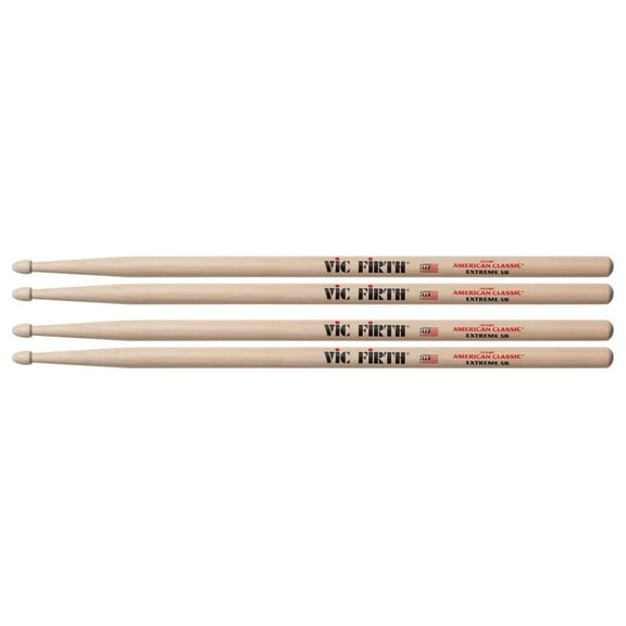 X5B Extreme 5B Wood Tip Drum Sticks (2 Pair Bundle)