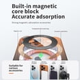 thumbnail image 4 of Compatible with iPhone 15 Case with Magnetic Stand [Compatible with MagSafe] Cute Gradient Color Case with Camera Lens Protector Full Protection Shockproof Protective Cover Case, Purple, 4 of 9