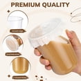 thumbnail image 3 of PYYNA-50 Sets Clear Plastic Cups with Lids, Straws, and Paper Cap Liners, Disposable Iced Coffee Cups Drinking Cup for Cold Drinks, Juice, Smoothie, Coffee Shops, Party, Christmas (16oz,Clear), 3 of 4