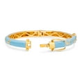 thumbnail image 2 of Disney's Frozen Elsa & Anna "Let It Go" Blue and Gold Plated Heart Bracelet, 2 of 5