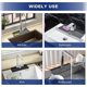 thumbnail image 4 of Kitchen Sink Splash Guard,Silicone Faucet Mat,14.5" x 5.4" Faucet Absorbent Mat,Bathroom Faucet Trap Mat,Faucet Handle Drip Strainer (Black ), 4 of 4