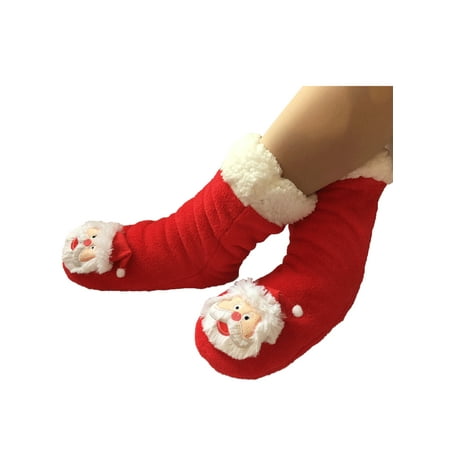 

Avamo Women s Christmas Cartoon Christmas Cute Pattern Slippers Socks