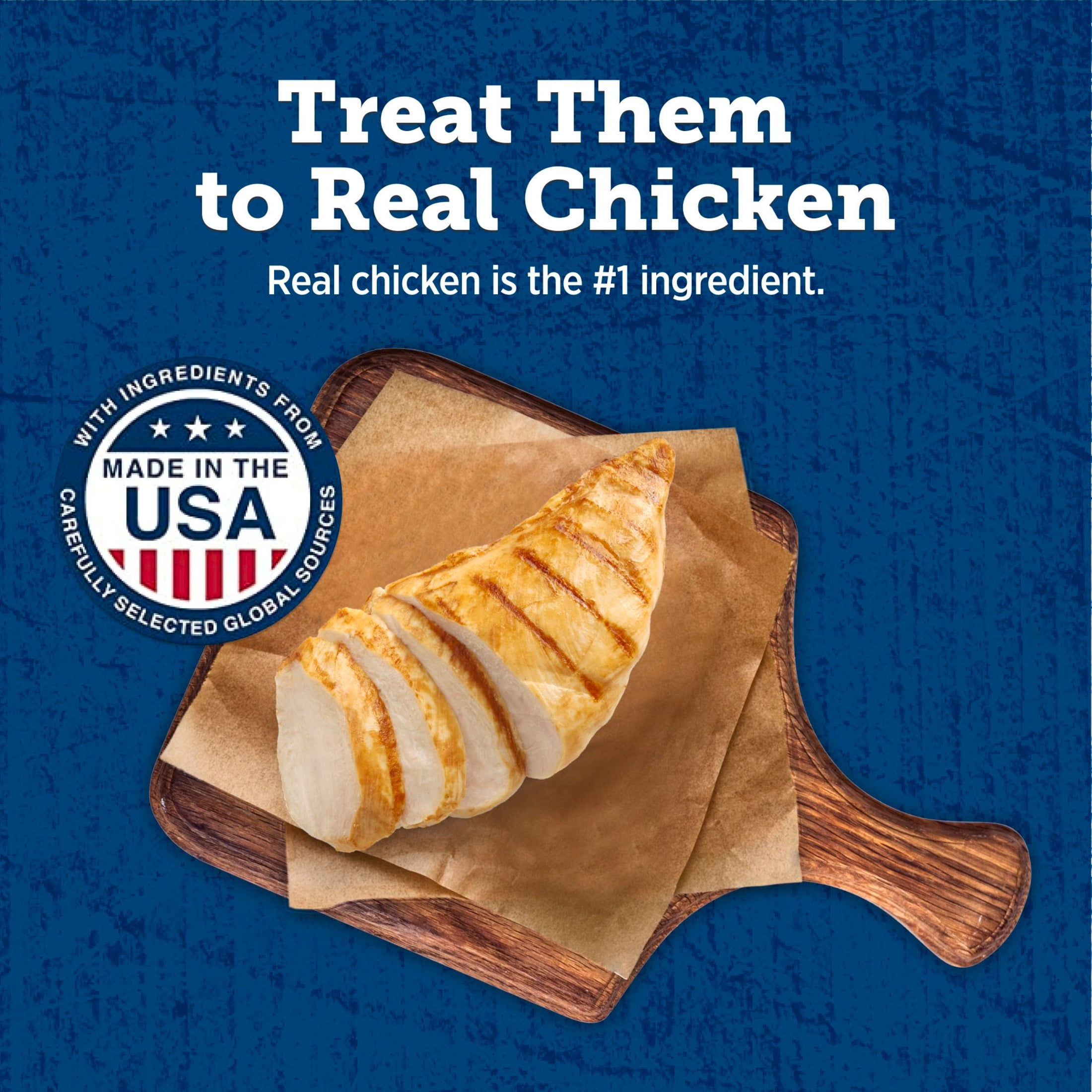 Blue Buffalo True Chews Premium Jerky Cuts Natural Dog Treats, Chicken, 22 oz bag