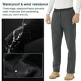 thumbnail image 4 of YUSHOW Mens Snow Ski Pants Waterproof Fleece Lined Outdoor Hiking Softshell Pants Size L, 4 of 7