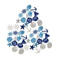 thumbnail image 1 of 50 pequeños recortes de madera náuticos para decorar fiestas costeras, suministros de bricolaje, manualidades con temática de playa, adornos de madera Azul, 1 of 8