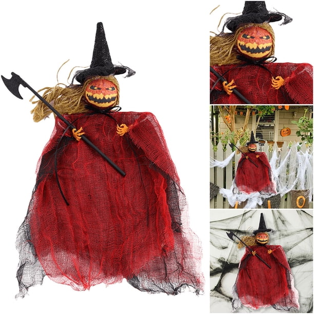 Casa Encantada para Fiesta Accesorios Fantasmas Embrujada Halloween Terror Muñeco Calabaza