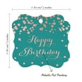 thumbnail image 7 of Inkdotpot Real Rose Gold Foil Happy Birthday Tags Favor Bracket Shape Hang Pack Of 100 Paper Tags, 7 of 7