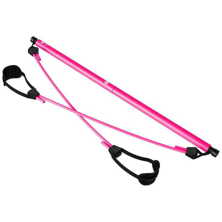 Johiux Portable Pilates Bar Kit with Resistance Band for Exercise Home Gym  Pilates Reformer Body Shaping Pilates Stick for Workout, Yoga, Fitness,  Stretch (Pink), Flexbands -  Canada