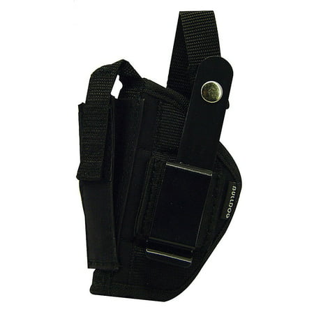 Belt and Clip Ambi Holster (Fits Most Standard Auto's with 2 - 4-Inch Barrels, Glock 17,19), Ballistic Nylon By Bulldog