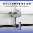 thumbnail image 5 of TRAPSKI Made in the USA Premium Fishing Rod/Pole Holder Rack Organizer | Wall or Boat Mounting Fishing Rod Rack | Marine Grade HDPE Plastic | Rod Holder for up to 8 Rods | Stackable - 2 Pack, 5 of 8