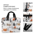 thumbnail image 4 of FORMRS 16" Laptop Bag Carrying Sleeve Case with Handle Travel Shoulder Briefcase, Beige Snow Houses, 4 of 8