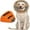 Orange, variant on Kuoser Large Protective Soft Dog Cone Collar, Medical Alternative for Pets