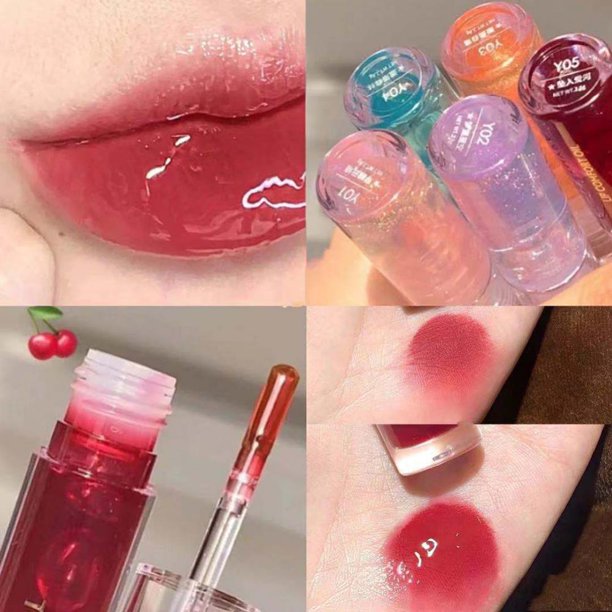 Moisturizing Hydrating Transparent Light Lip Gloss Mirror Water Glass Lip Oil Pearlescent Lipstick Cosmetics Lips Makeup Tools zhangyuxiang LED