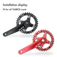 thumbnail image 5 of DJC Round Bike Chainring 104BCD 30T 32T-38T 40T 42T 44T 46T 48T 50T 52T Tooth for MTB Mountain Bike Chain Ring Chainwheel, 5 of 9