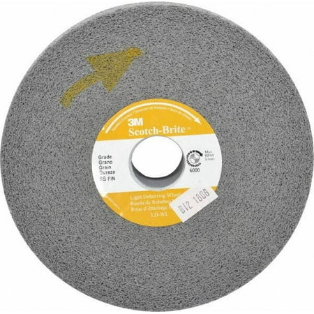 

3M 6 Diam 1 Face Width 1 Center Hole Fine Grade Silicon Carbide Deburring Wheel