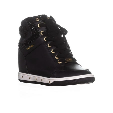 Womens Bebe Sport Cairi Hidden Wedge Fashion Sneakers, Black