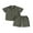 Army Green, variant on Bagilaanoe 2pcs Little Boy Short Pants Set Short Sleeve Shirt Tops + Shorts 4T 5T 6T 7T 8T Kids Casual Summer Outfits