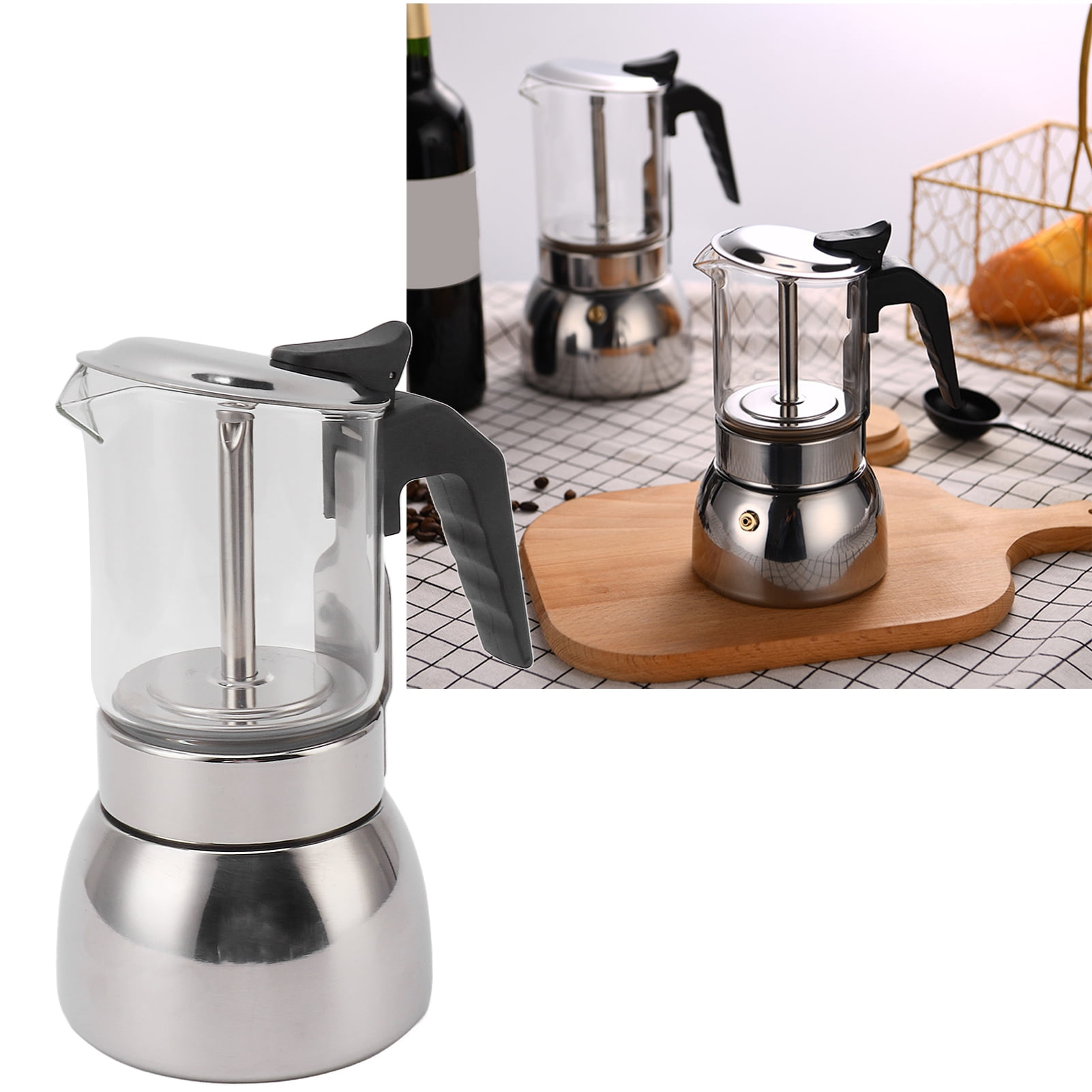 Glass stovetop coffee maker hotsell
