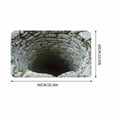 thumbnail image 3 of Summercome Bath Mat-Rubber Backing Non SlipThin Bathroom Rugs Fit Under Door- Quick Dry Absorbent 3D Optical Illusion Bath Bathroom Floor Mats-Shower Rug for in Front of Bathtub Shower (A, 60x90), 3 of 9