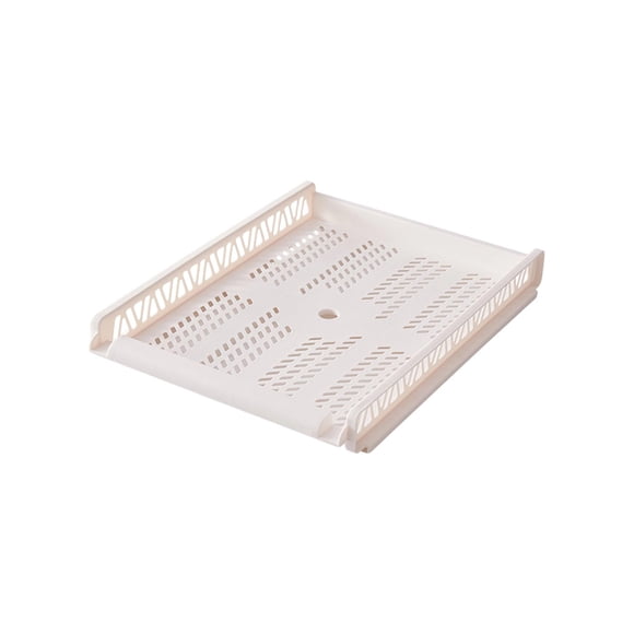 COM1950s Drawer Organizer, Stackable Storage Trays for Closet, Multipurpose Plastic Bins for Cabinet, Foldable Shelf Organizers for Bedroom Kitchen Organization