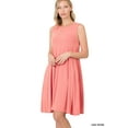 thumbnail image 3 of TheLovely Women & Plus Sleeveless Jersey Flared Swing Tank Dress with Side Pockets, 3 of 4