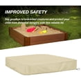 thumbnail image 3 of Couverture de Bac à Sable, Couverture de Bac à Sable pour Enfants pour Protection du Sable et des Jouets, Couverture Protectrice Carrée avec Cordon de Serrage 200*200*20cm, 3 of 5
