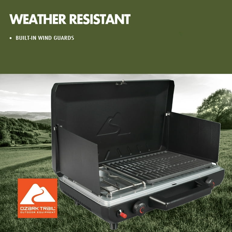 Free Shipping! Ozark Trail Portable 2 Burner Propane Camp Stove