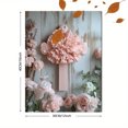 thumbnail image 3 of Qisvanset 12x16 Inch Girl Cross Baptism Canvas Wall Art, Dedication Religious Sign Newborn Nursery Home Decor, 3 of 8