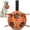 Orange+Black, variant on QDAN Halloween Dog Toys Ball, Soccer Ball with Straps for Dog Birthday Gift, Tug of War Interactive Dog Toys, Puppy Toys for Small Medium large Size Dogs, Purple & Green, 7inch