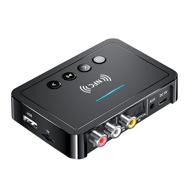 Methold Bluetooth 5,0 receptor transmisor FM estéreo 3,5mm Jack RCA óptico inalámbrico manos libres llamada Bluetooth Audio adaptador TV Cables de audio/vídeo