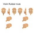thumbnail image 1 of New 10 Pcs Violin Soft Mute Rubber Mute Fiddle Silencer Volume Control Practice, 1 of 7