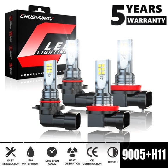 Fit Honda Civic 2016 2017 2018 - 2020 LED Headlight High/Low Beam Lights Bulbs