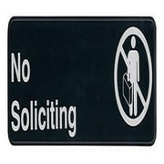 Update International Self Adhesive No Soliciting Sign