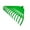 Green #2, variant on Heavy Duty Plastic Garden Rake | Thickened Leaf & Grass Rake | Agricultural Rubber Rake for Leaves, Pinecones & Yard Debris | Durable Gardening Tool with Iron Reinforcements | 1-Pack