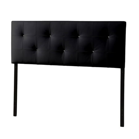 White Wicker King Headboard Baxton Studio Dalini Modern and Contemporary King Faux Leather Headboard with Faux Crystal Buttons, Multiple Colors ()