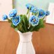 thumbnail image 2 of Flores artificiales rosas de seda DIY boda decoración del hogar (azul), 2 of 2