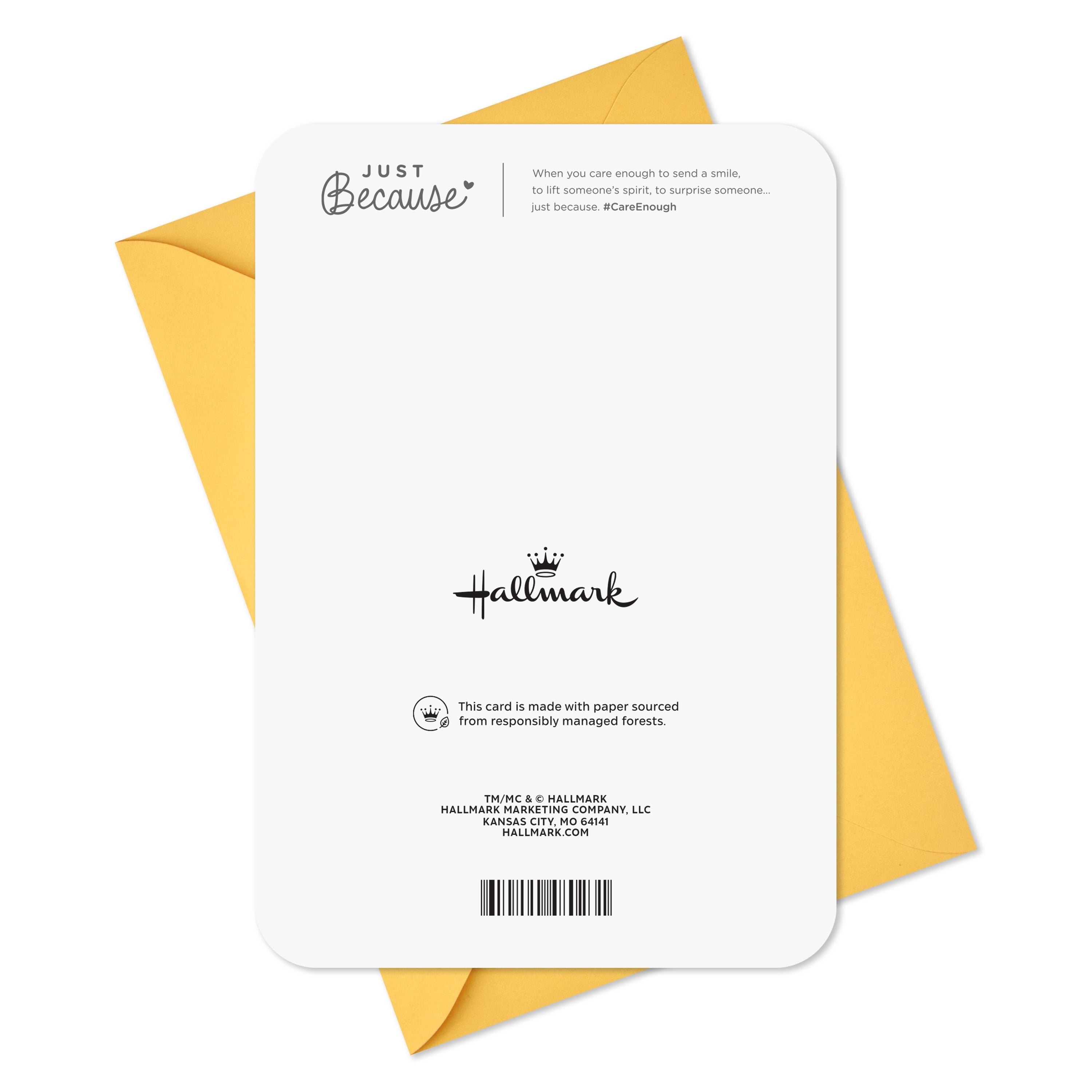 Hallmark Just Because Love Card (Love You to The Moon and Back)