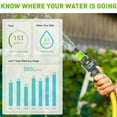 thumbnail image 6 of Digital Water Flow Meter IPX6 Outdoor Garden Hose Water Calculate Consumption Water Flow Rate 3/4inch Thread Connectors, 6 of 6