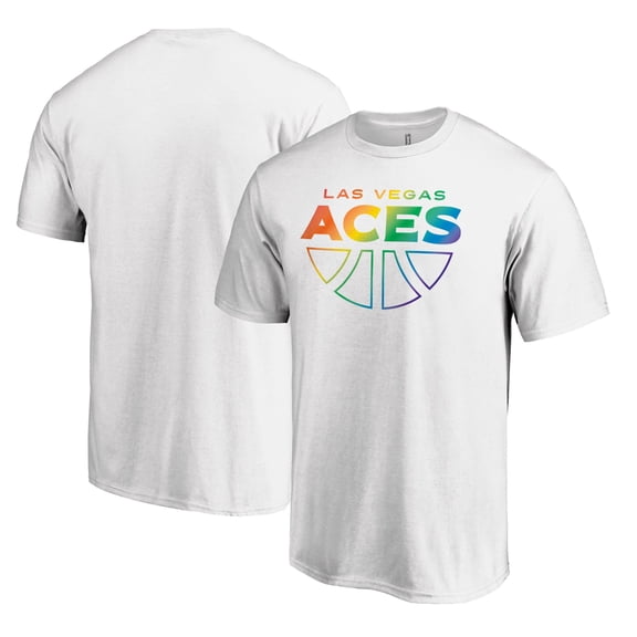 Unisex White Las Vegas Aces Team Pride Wordmark T-Shirt