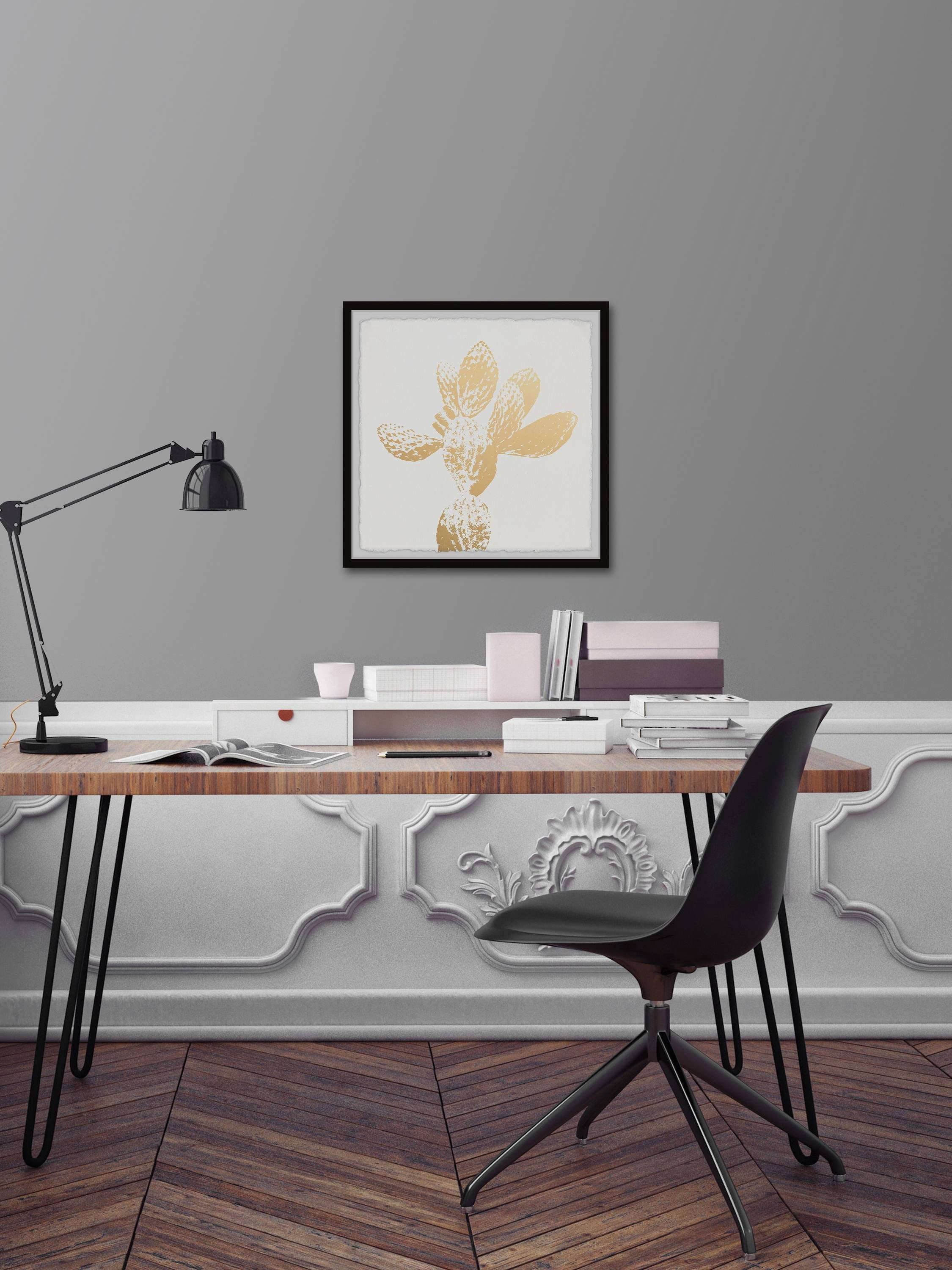 Marmont Hill Yellow Cactus Framed Wall Art