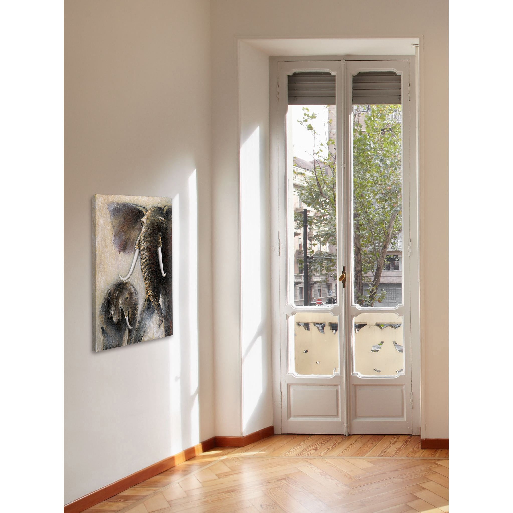 Marmont Hill "In Her Protection" by Bergerac Painting Print on Wrapped Canvas